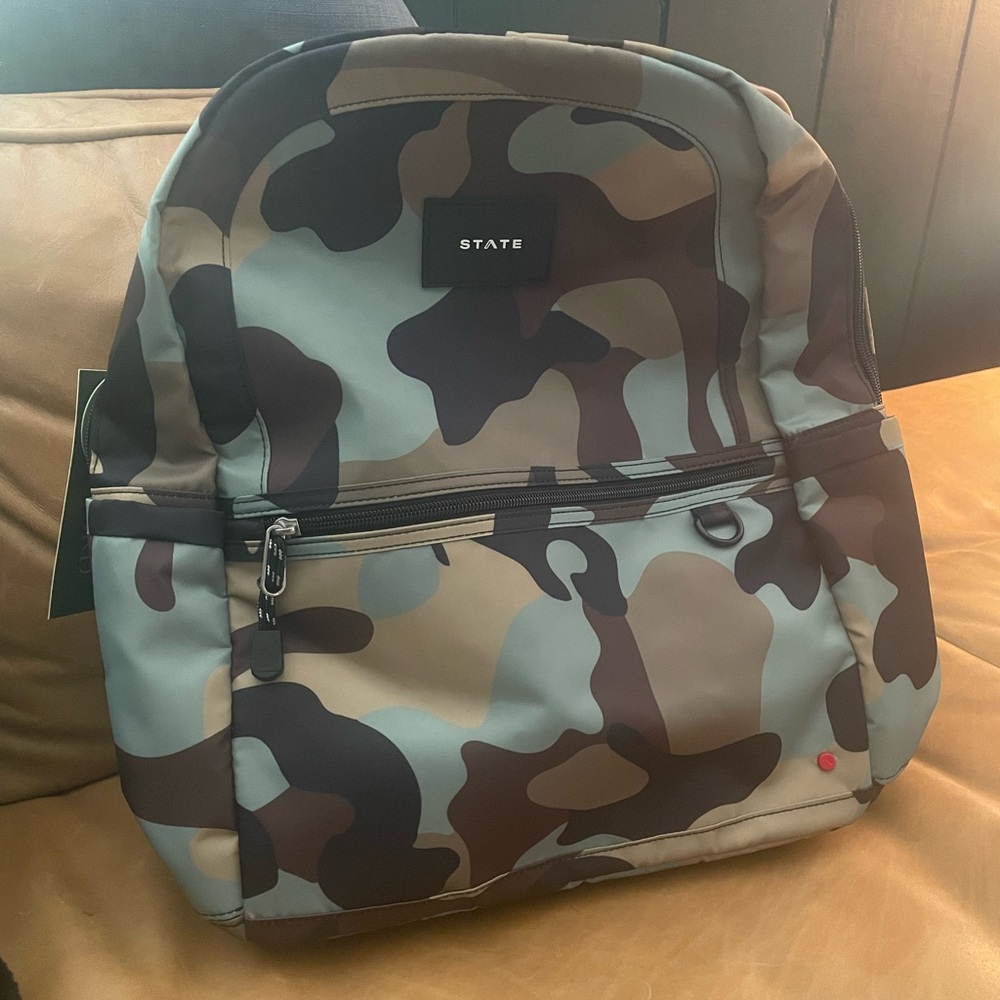 STATE Camouflage Backpack in Green and Brown